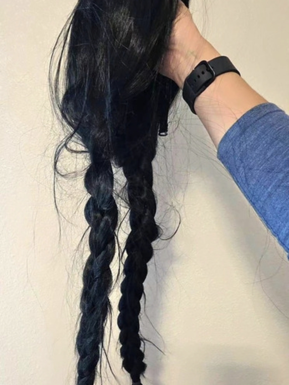 Black Braided Wig Extension
